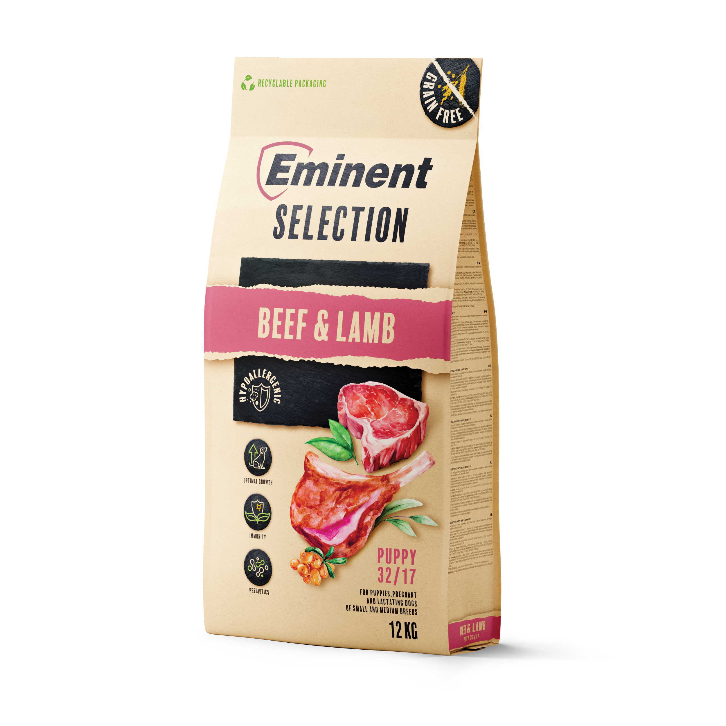 Eminent Eminent selection puppy beef&lamb 12kg