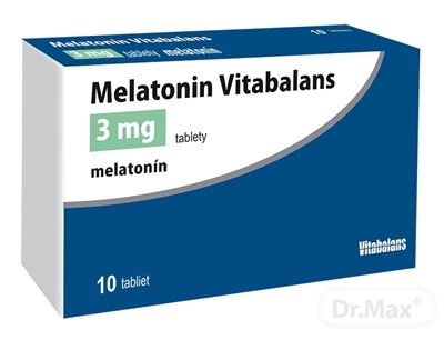 Vitabalans Melatonin Vitabalans 3 mg tablety pri poruchách spánku – 10 ks