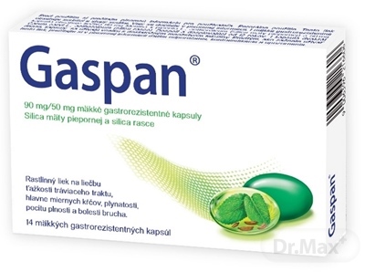 Gaspan Gaspan 90 mg/50 mg kapsuly na trávenie – 14 ks