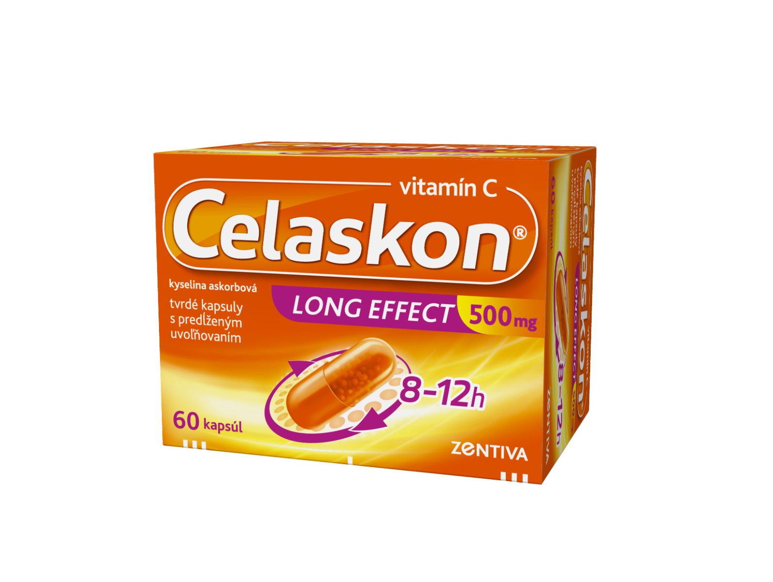 Celaskon Celaskon Long Effect 500 mg kapsuly na imunitu – 60 ks