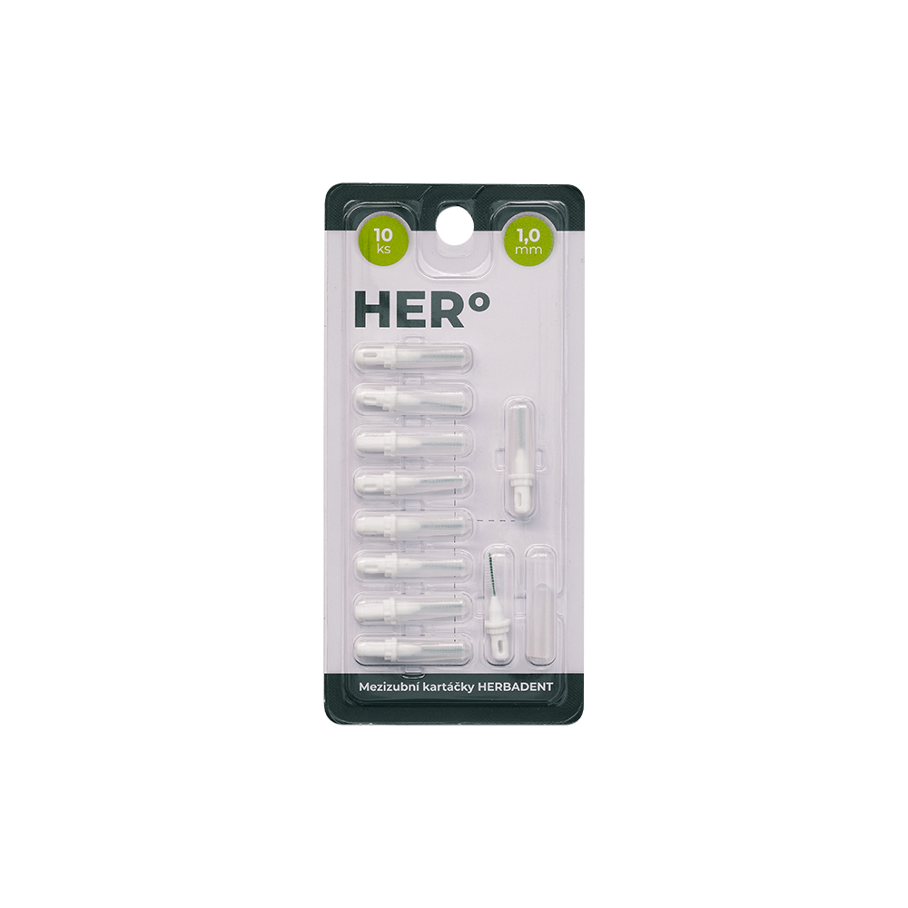 Herbadent Hero doplnkové balenie 1,0 mm (biely)