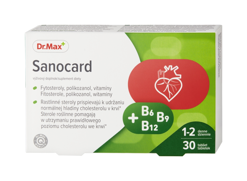 Dr. Max Sanocard, Dr. Max, 30 tabliet
