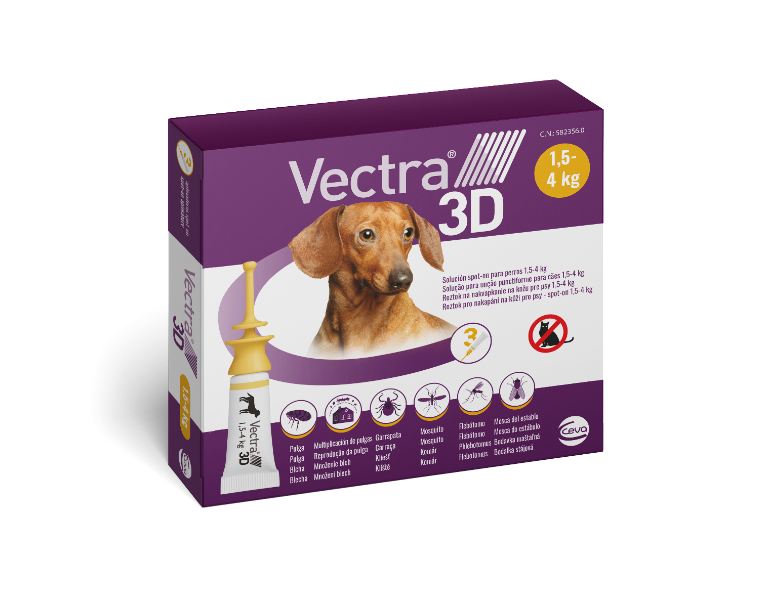 VECTRA Vectra 3D spot-on pre psy XS (1,5–4 kg)