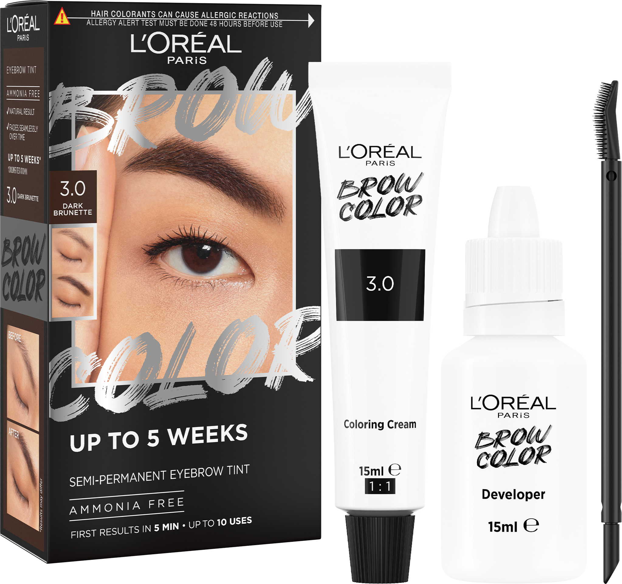 L'Oréal Paris L'Oréal Paris Brow Color 3.0 Dark Brunette semi-permanentná farba na obočie