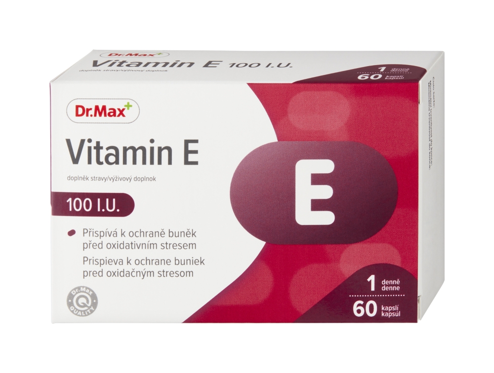 Dr. Max Vitamín E 100 I.U., 60 kapsúl