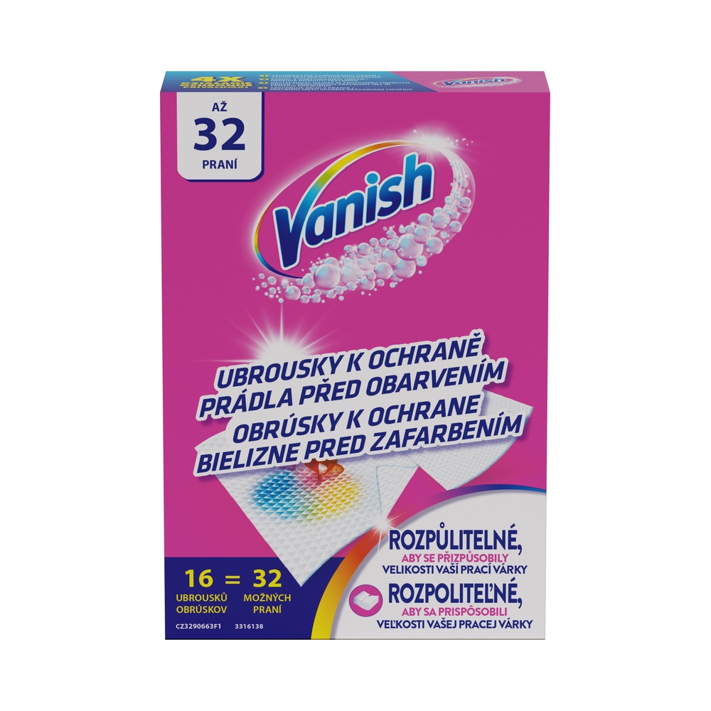 Vanish Vanish obrúsky Color Protect (32 praní)