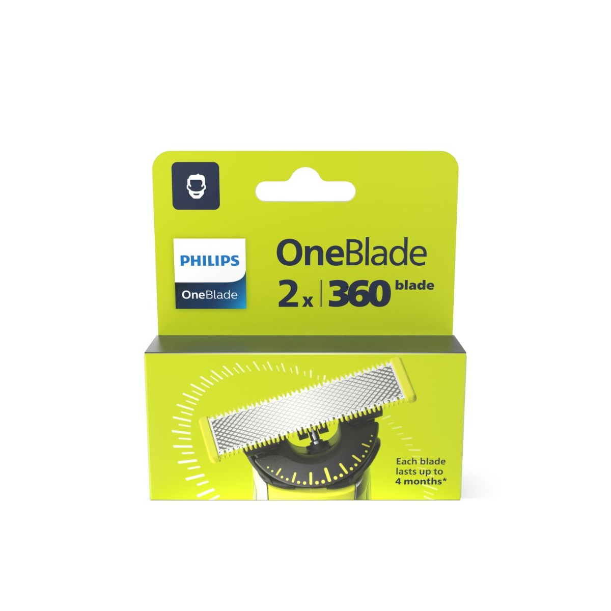 Philips Výmenné čepele 360 2ks ku Philips OneBlade Qp420/50
