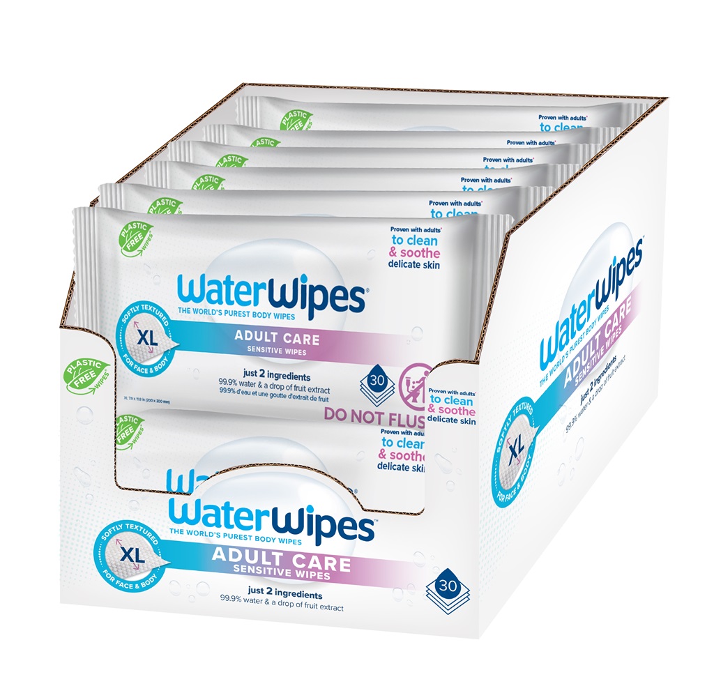 WaterWipes Waterwipes Obrúsky vlhčené Adults bez obsahu plastov ( 360 ks )