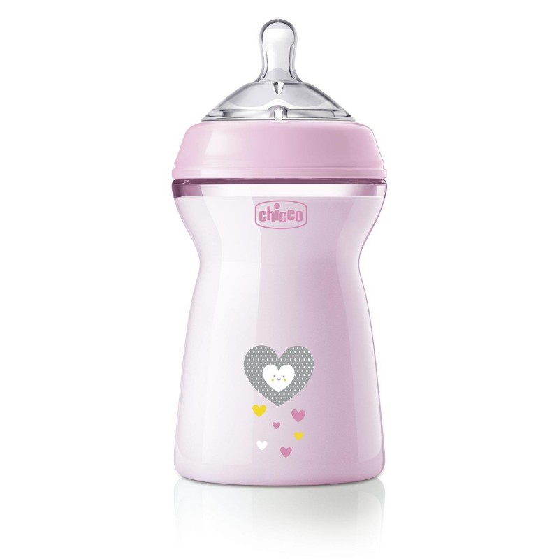 Chicco Chicco Fľaša dojčenská antikolik Natural Feeling 330 ml dievča 6m+