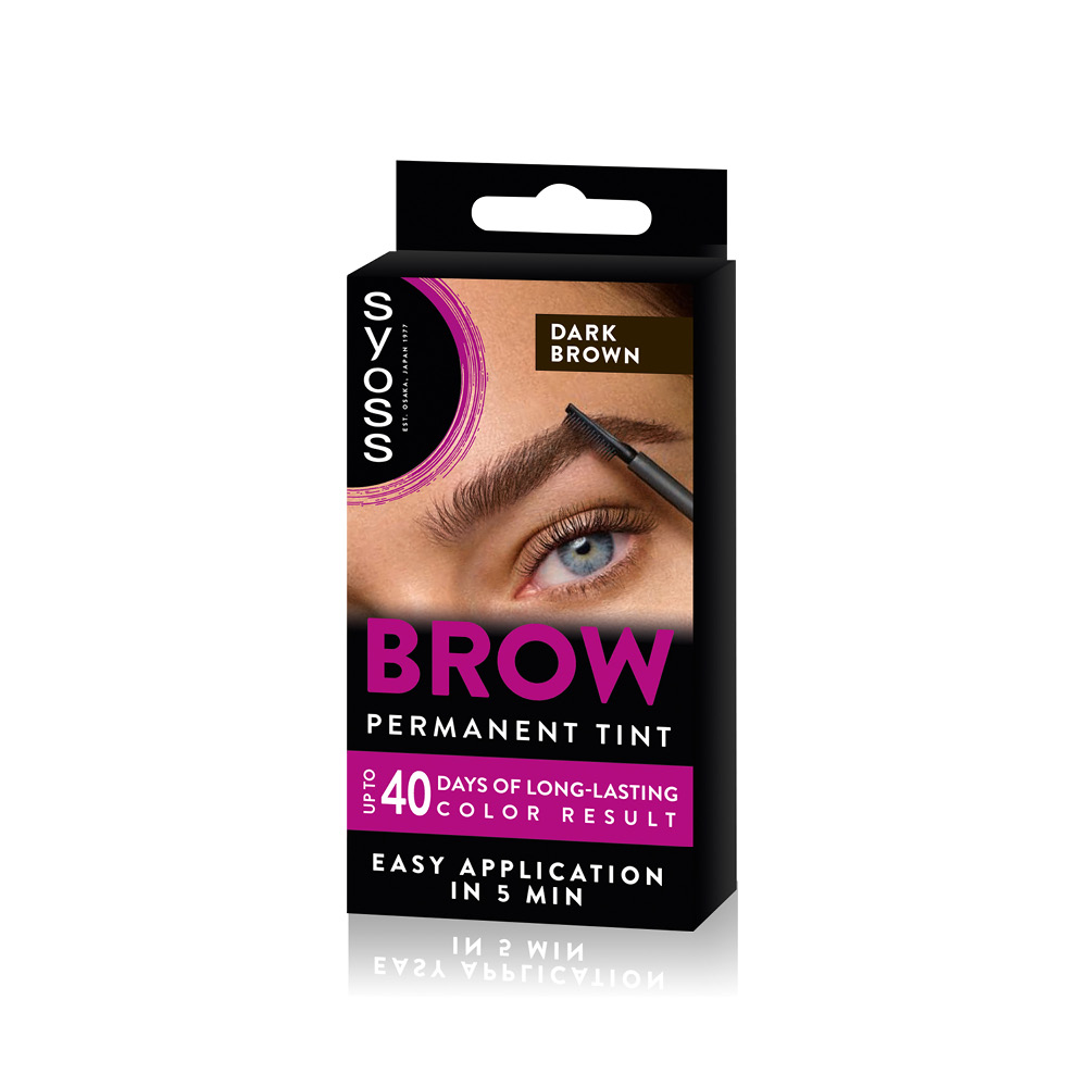 Syoss Syoss Brow Tint farba na obočie Tmavohnedý