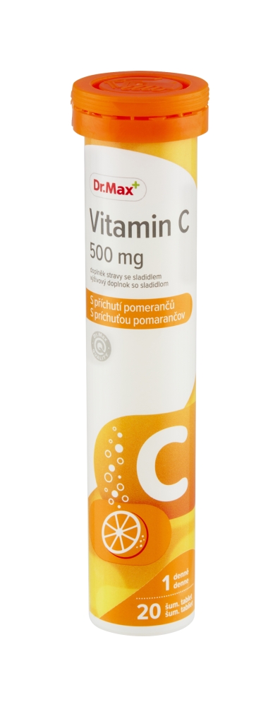Dr. Max Vitamín C 500 mg, Dr. Max, 20 šumivých tabliet