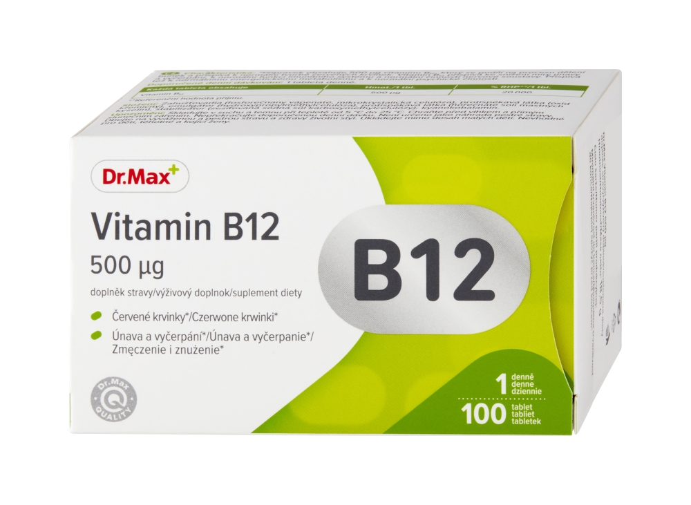 Dr. Max Dr. Max vitamín B12 500 mg, 100 tabliet