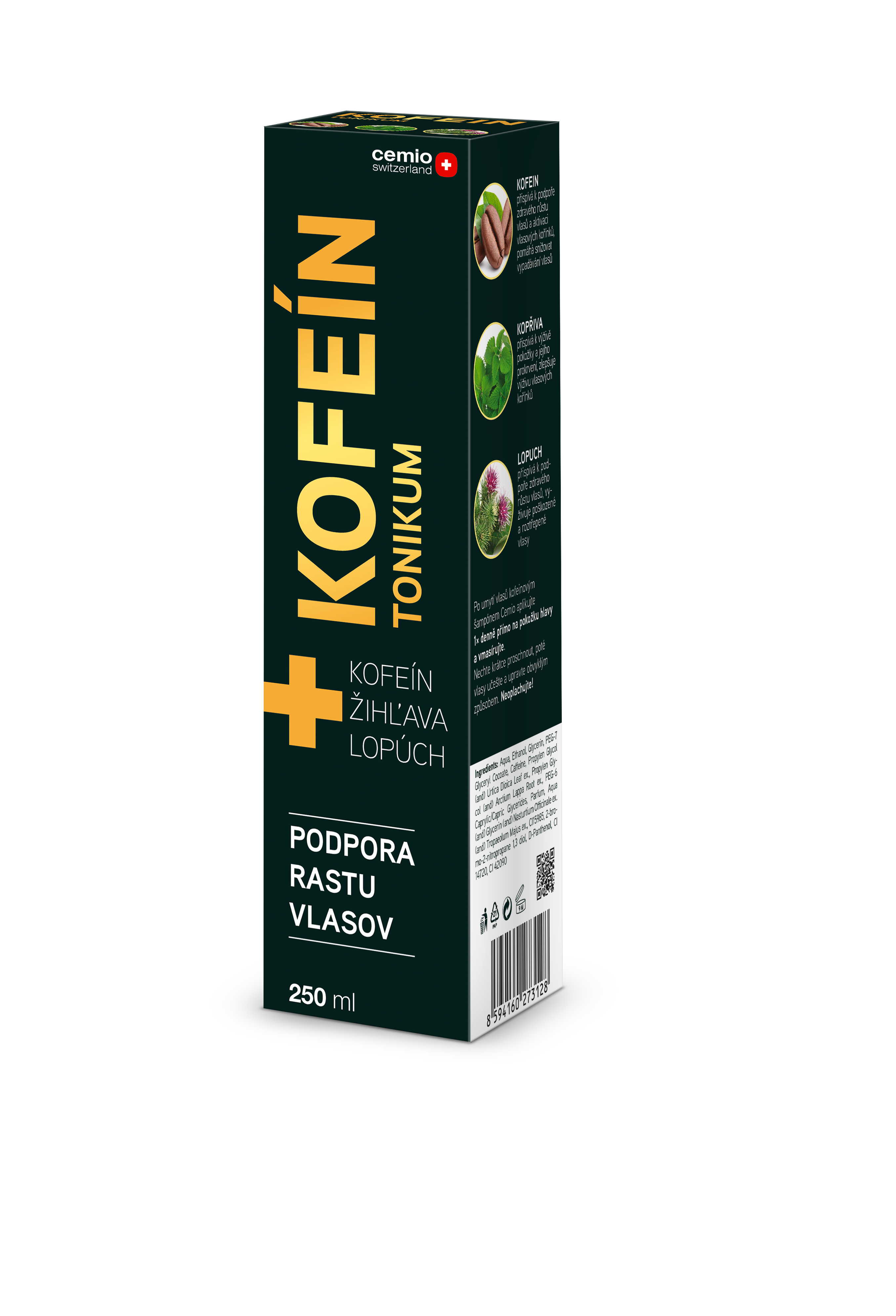 Cemio Cemio Kofeín Tonikum - šampón na vlasy