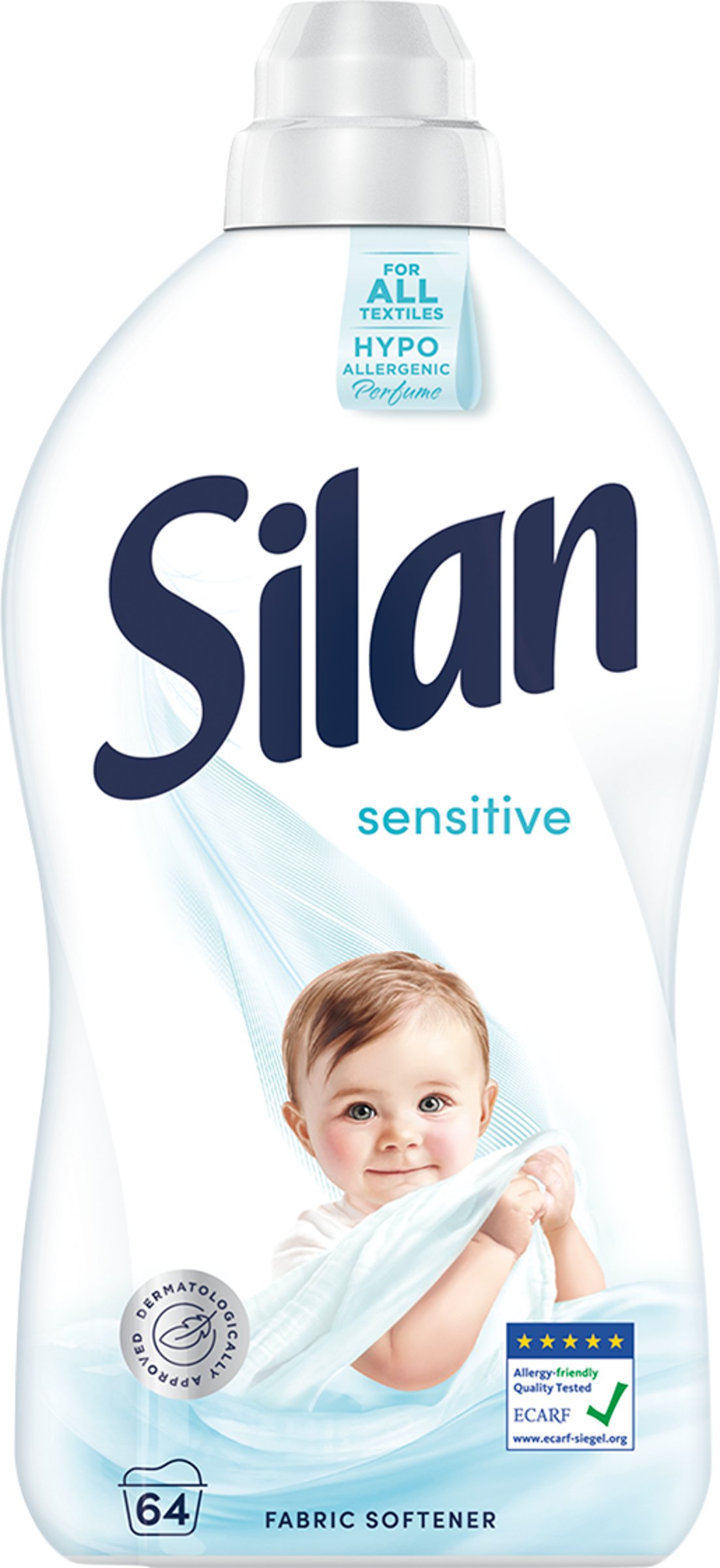 Silan Sensitive koncentrovaná aviváž do práčky 64 praní