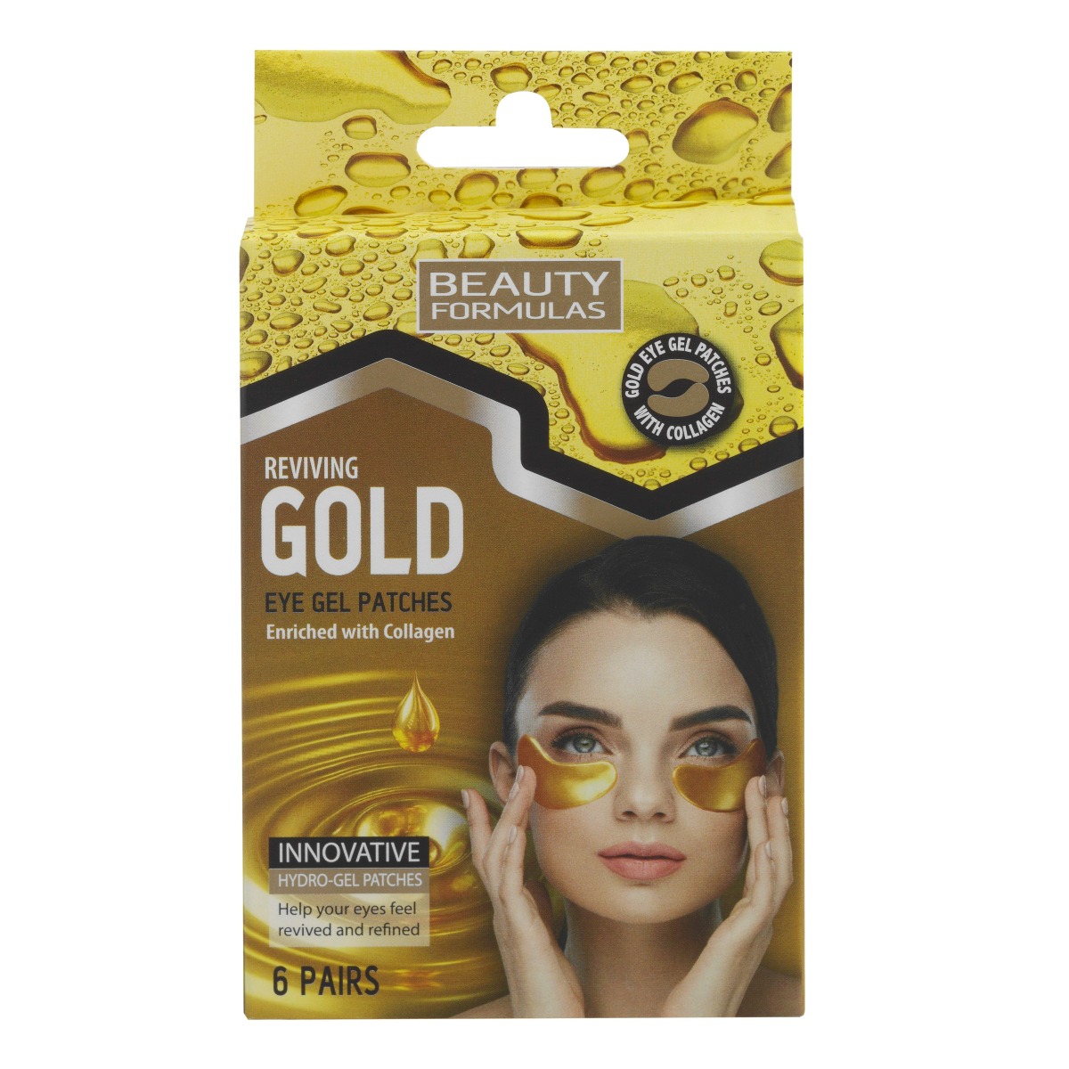 Beauty Formulas Beauty Formulas Gélové masky pod oči s kolagénom (6 párov)