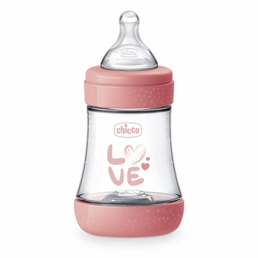 Chicco Chicco Fľaša dojčenská Perfect5 silikón 150ml dievča