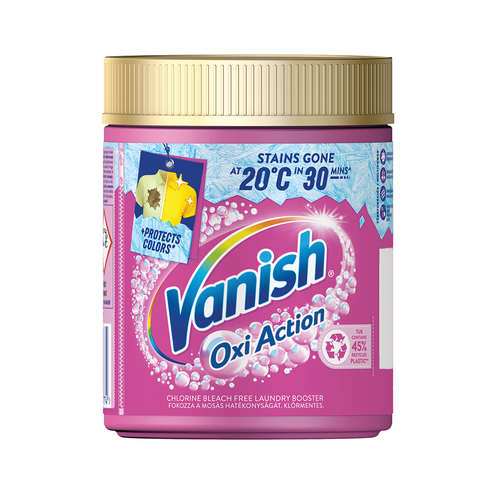 Vanish Oxi Action prášok na odstránenie škvŕn