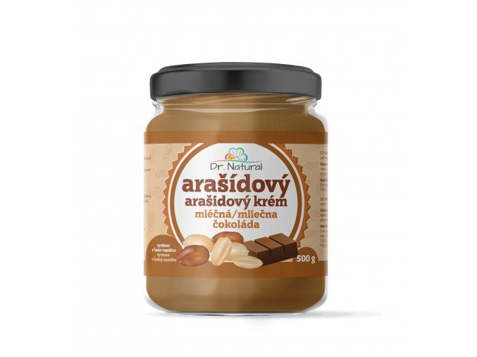 Dr.Natural Dr.Natural Arašidový krém s mliečnou čokoládou 500g