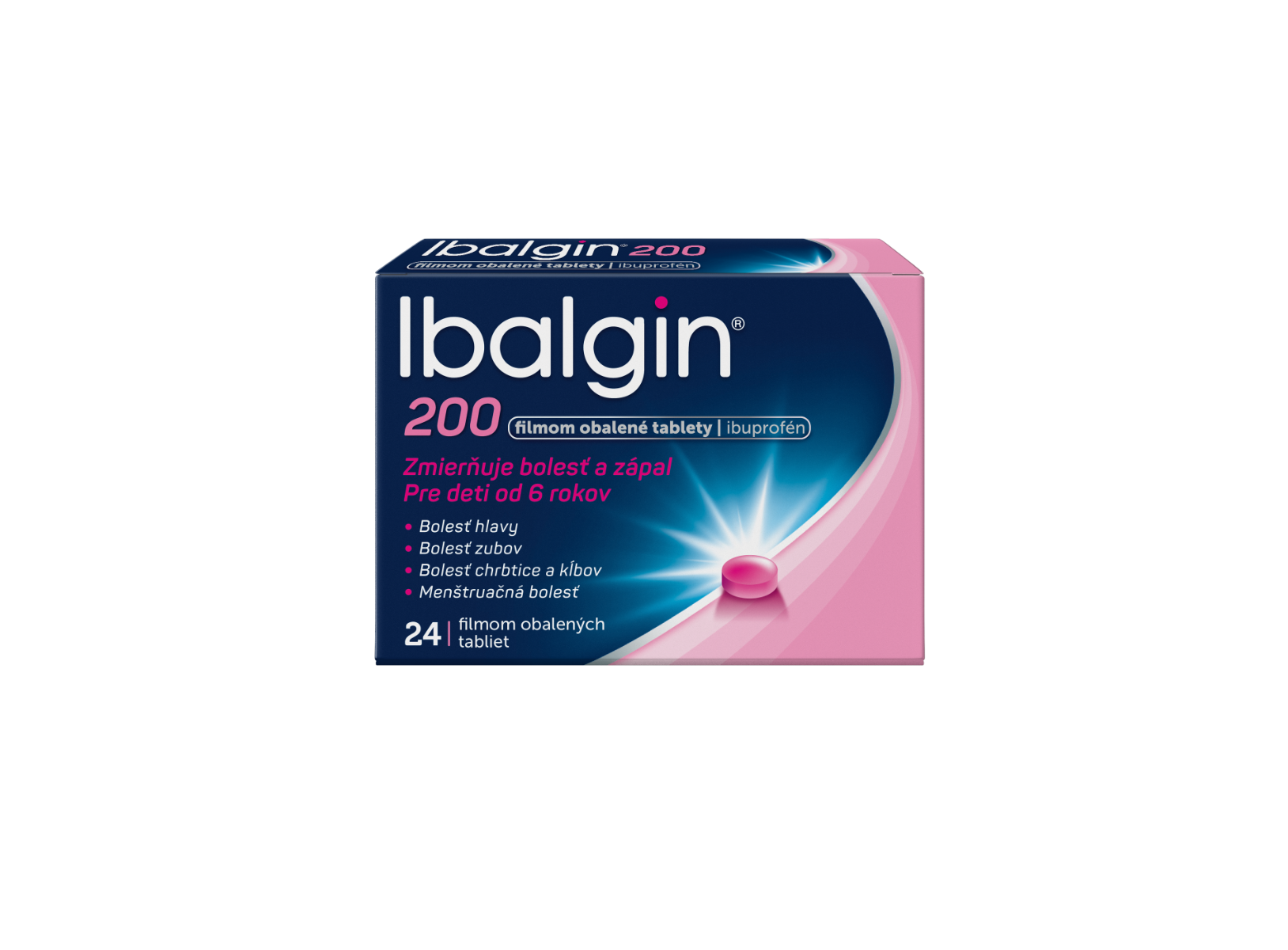 Ibalgin 200 mg tablety pri bolesti a horúčke – 24 ks