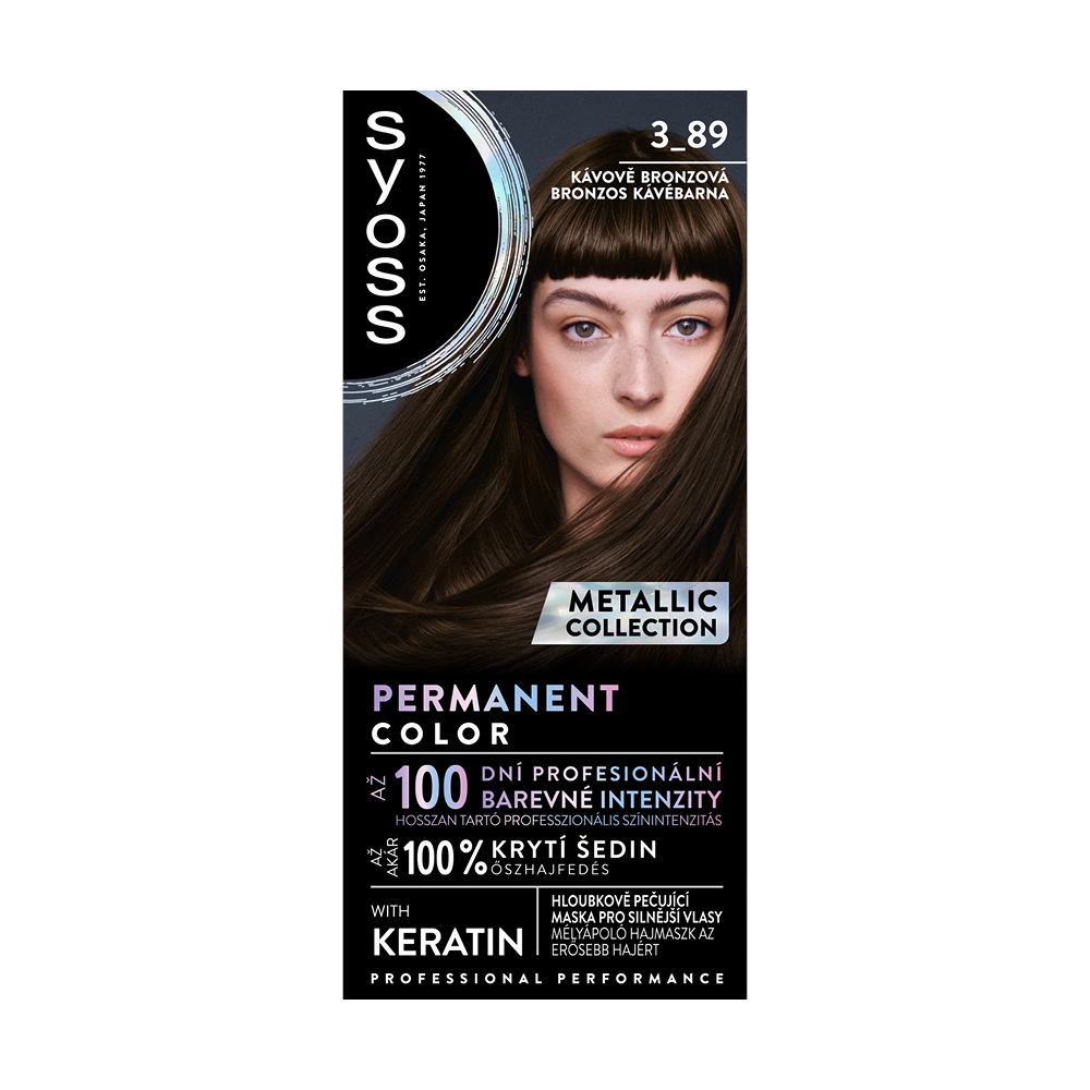 Syoss Syoss Metallic farba na vlasy 3_89 Kávovo bronzová