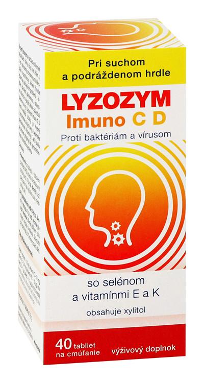 LYZOZYM Lyzozym imuno c d 40 tbl. Na cmúľanie