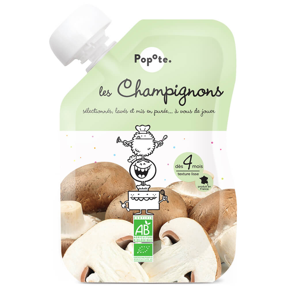 Popote Popote Kapsička šampiňóny 120 g, 4+