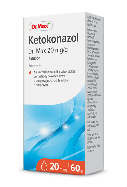 Dr. Max Dr. Max Ketokonazol 20 mg/g šampón proti lupinám – 60 ml