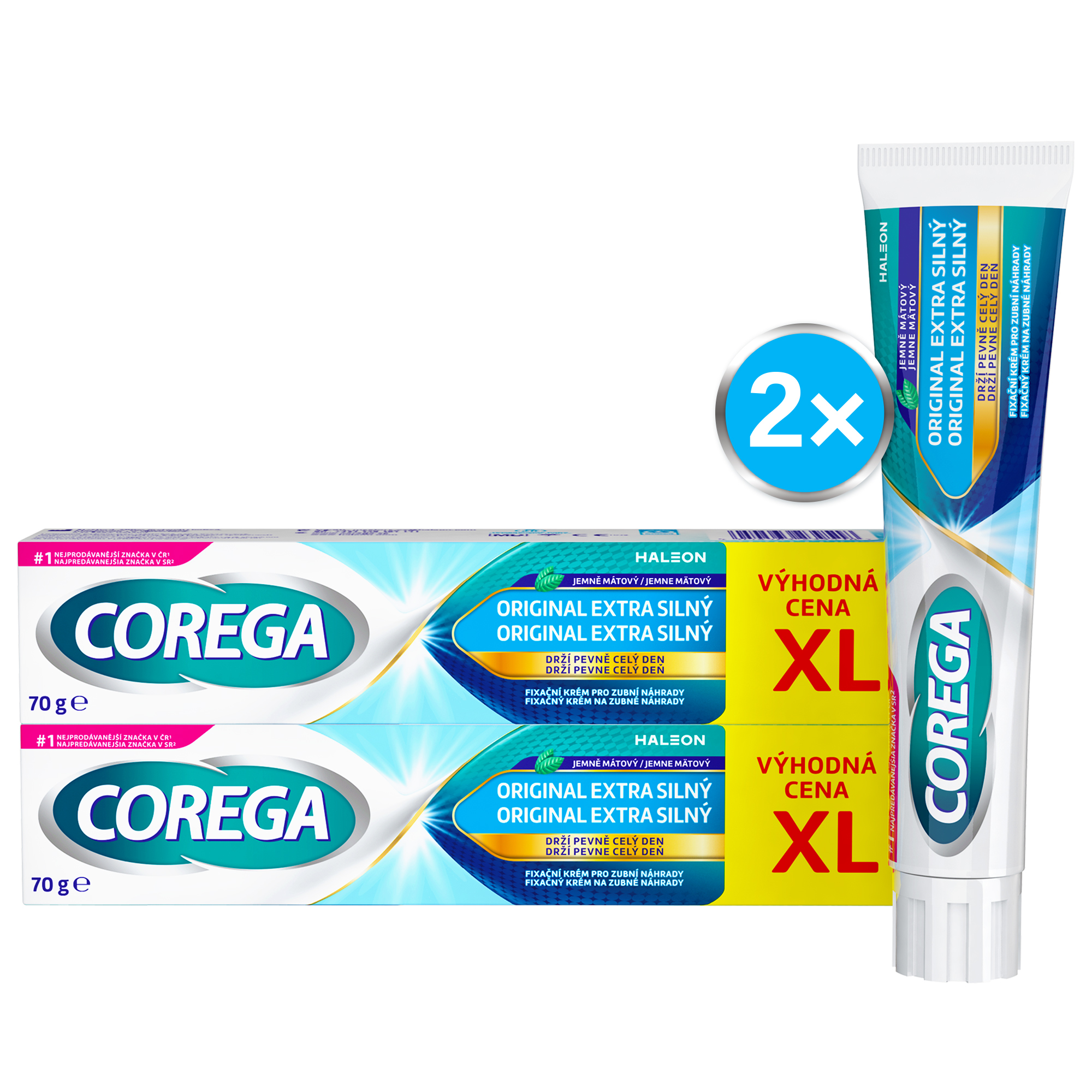 Corega krém Extra silný bez príchuti XL
