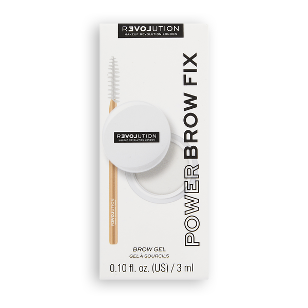 Revolution Revolution Relove, Power Brow Fix Clear, fixačný gél na obočie