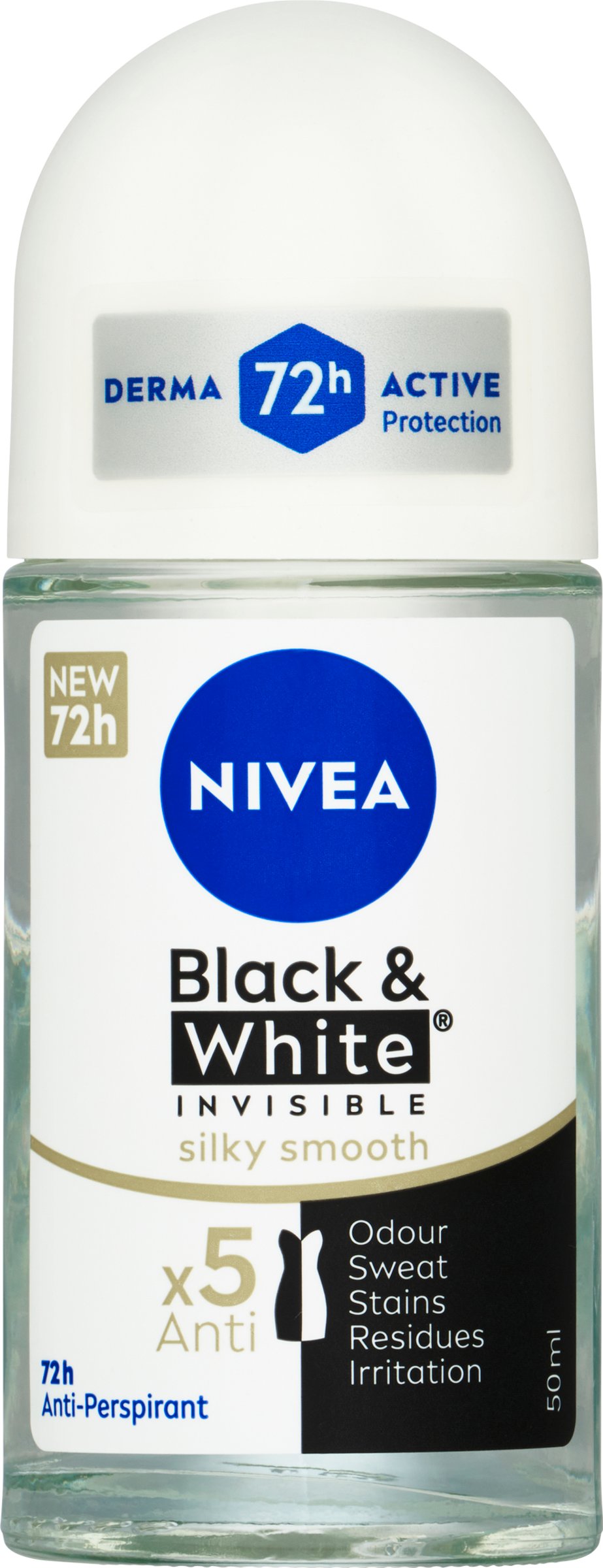 Nivea Nivea Guličkový antiperspirant Black & White Silky Smooth
