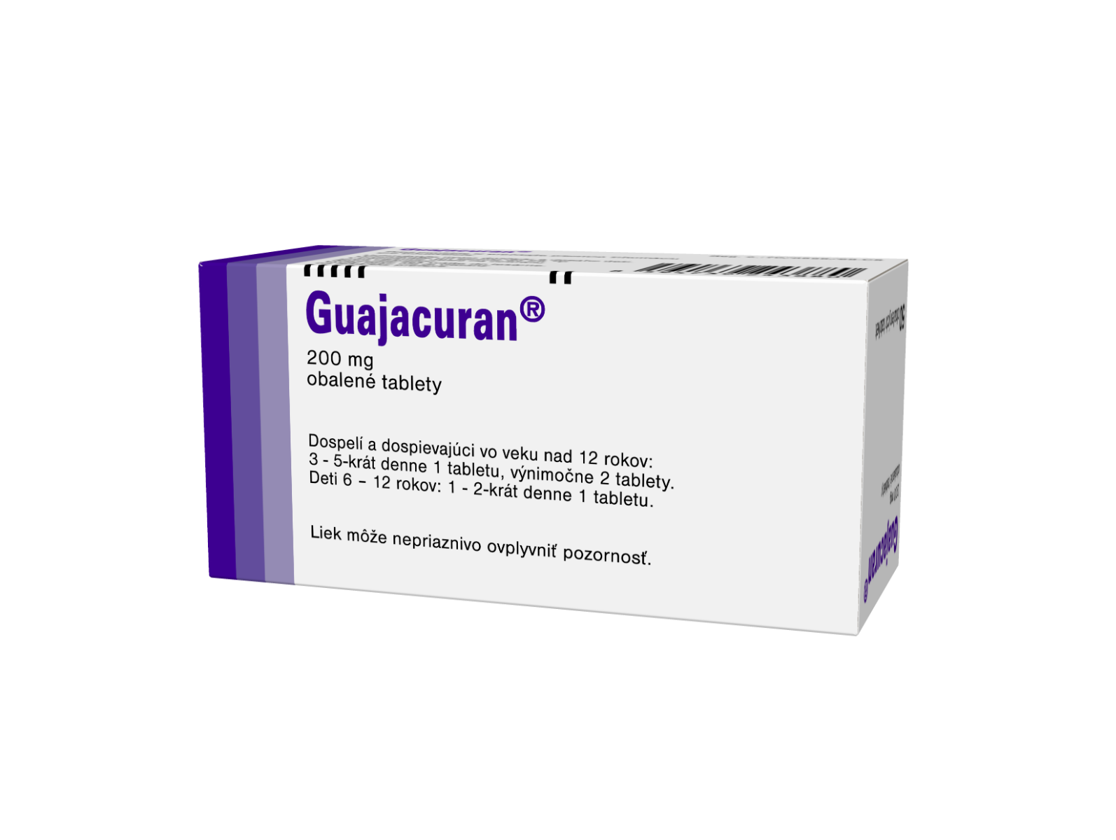 Guajacuran Guajacuran 200 mg tablety pri napätí a kašli – 50 ks