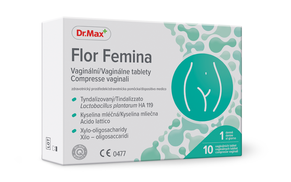 Dr. Max Vaginálne tablety Dr. Max FLOR FEMINA, 10 tbl