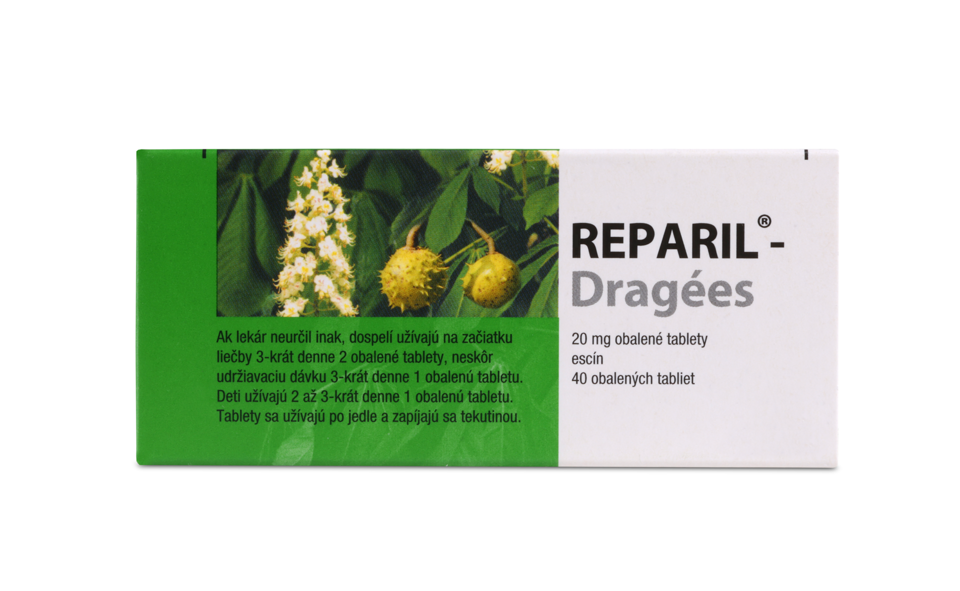 Reparil-Dragées tablety pri opuchoch a zápaloch – 40 ks