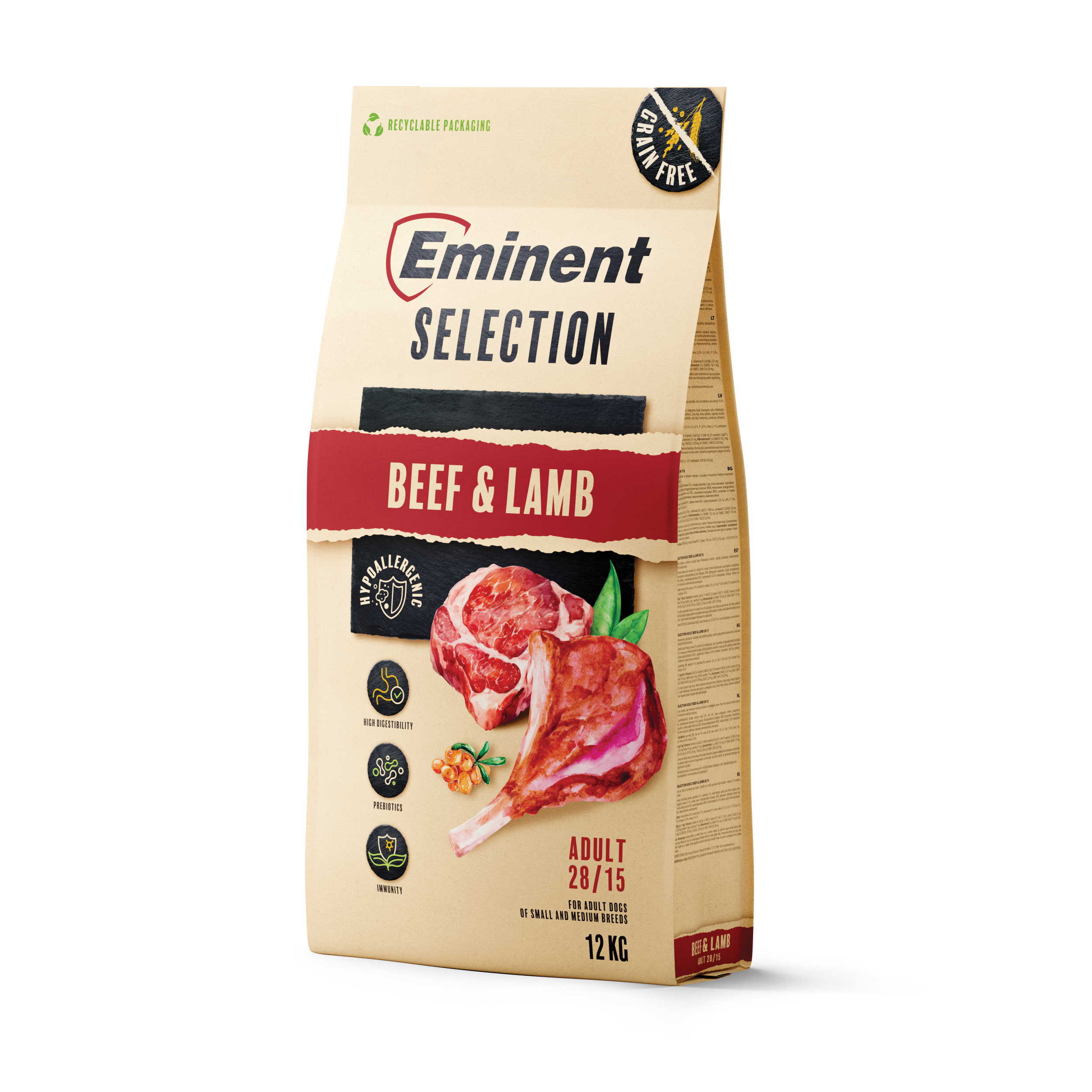 Eminent Eminent selection adult beef&lamb 12kg