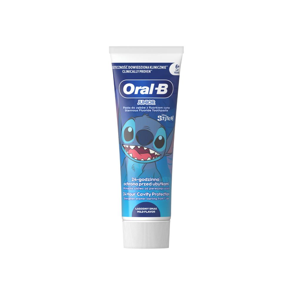 Oral-B Junior Stitch 6+, zubná pasta s fluoridom cínatým
