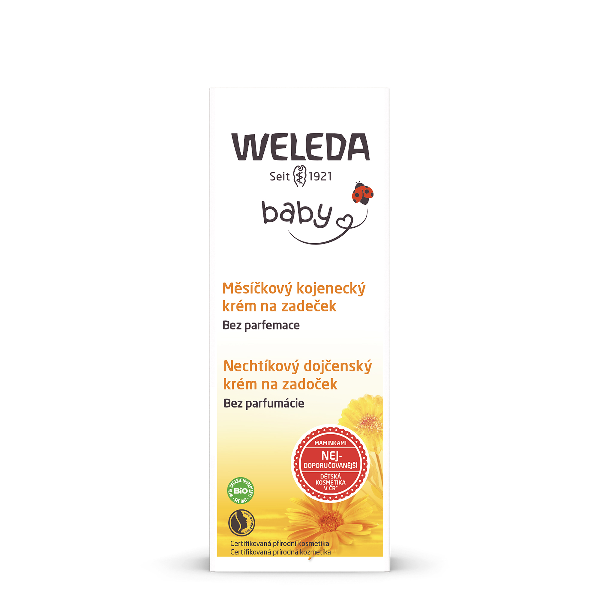 Weleda Nechtíkový dojčenský krém na zadoček bez parfumácie