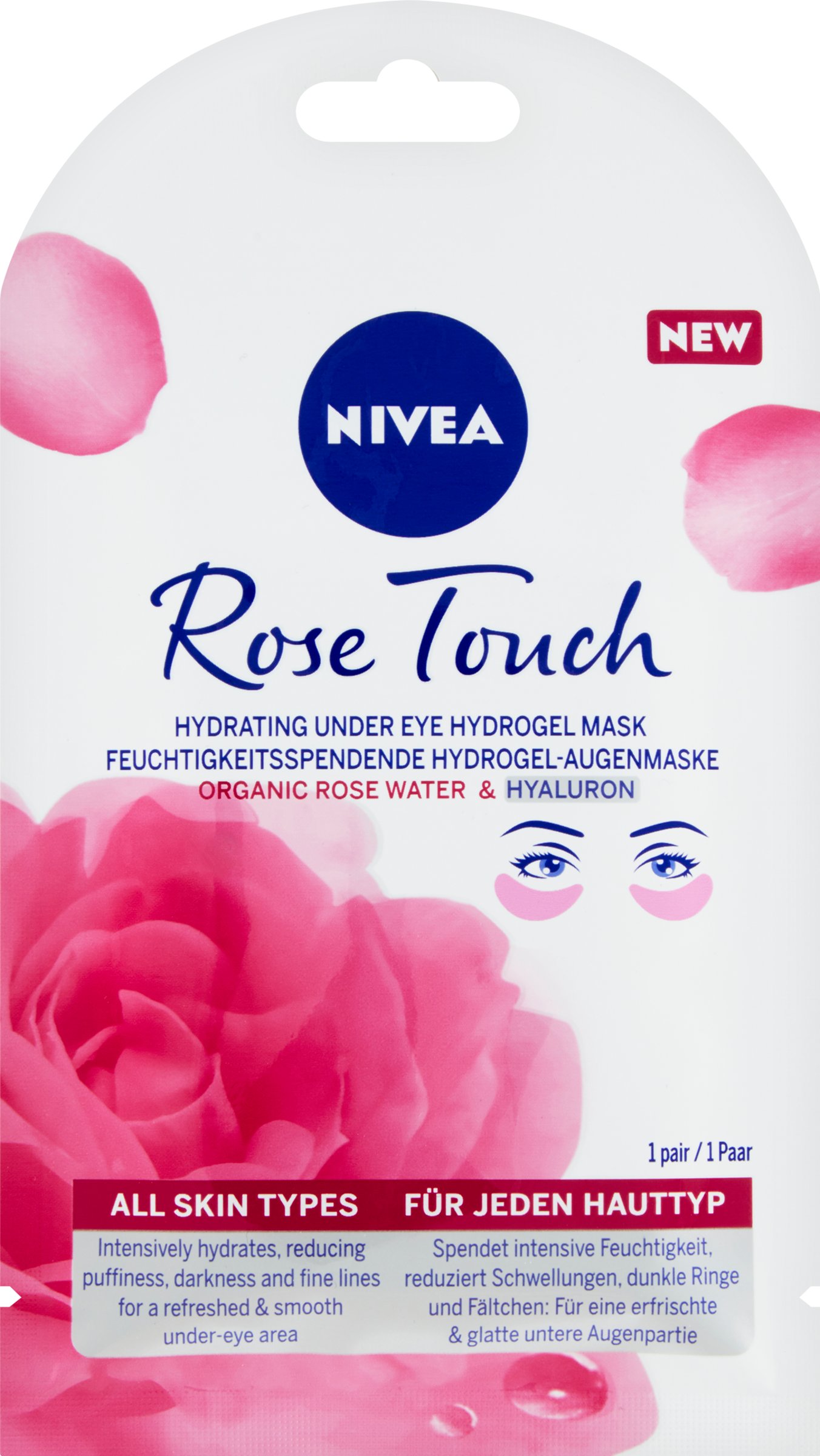 Nivea Nivea Maska pod oči Rose Touch 1 pár
