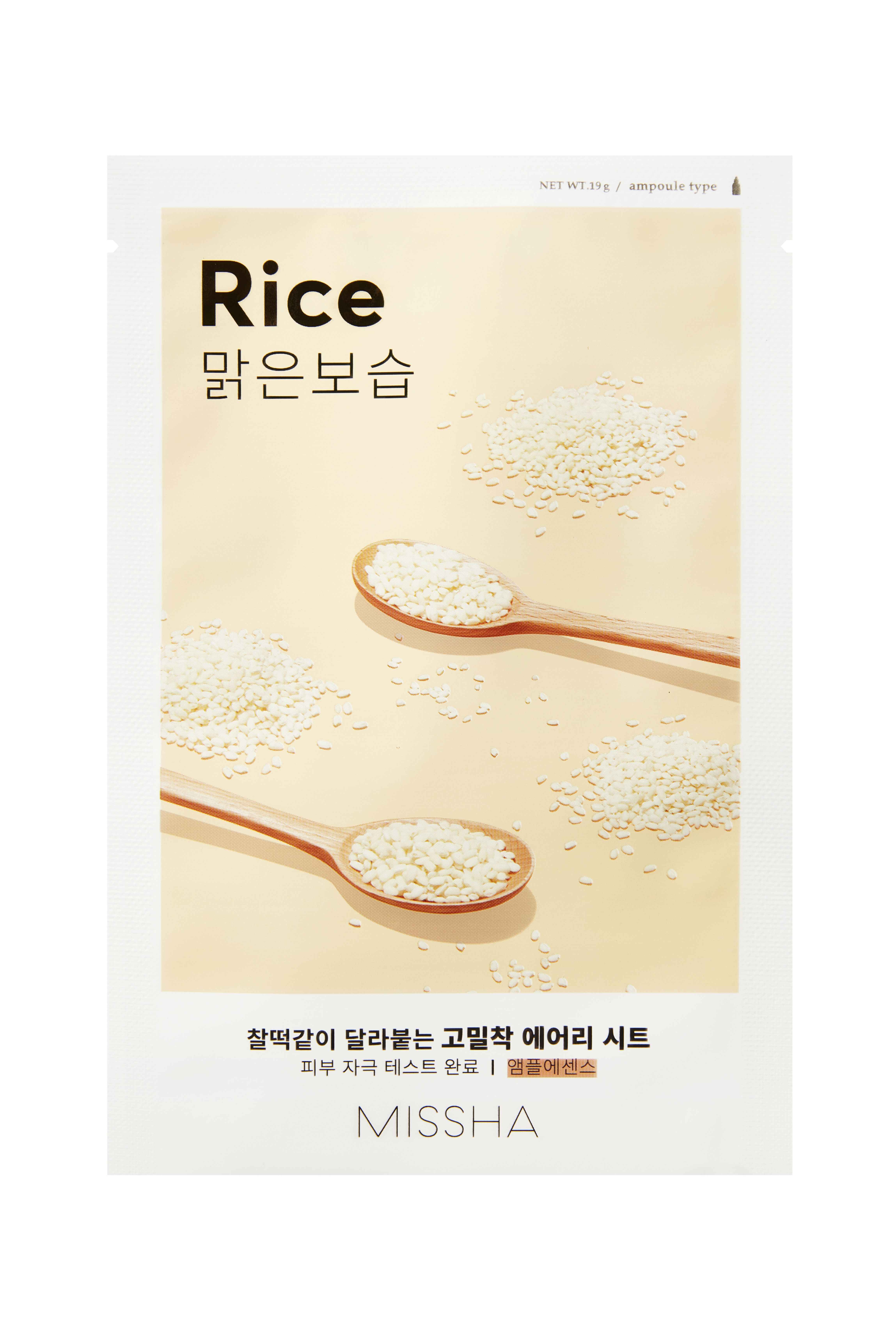 Missha Missha Airy Fit Sheet Mask Rice 19 g / 1 sheet