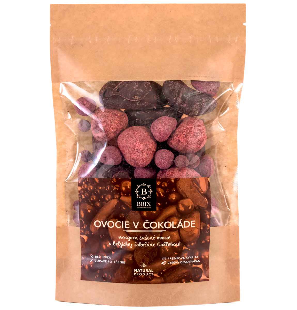 Brix Brix Mrazom sušené ovocie v horkej čokoláde 255g