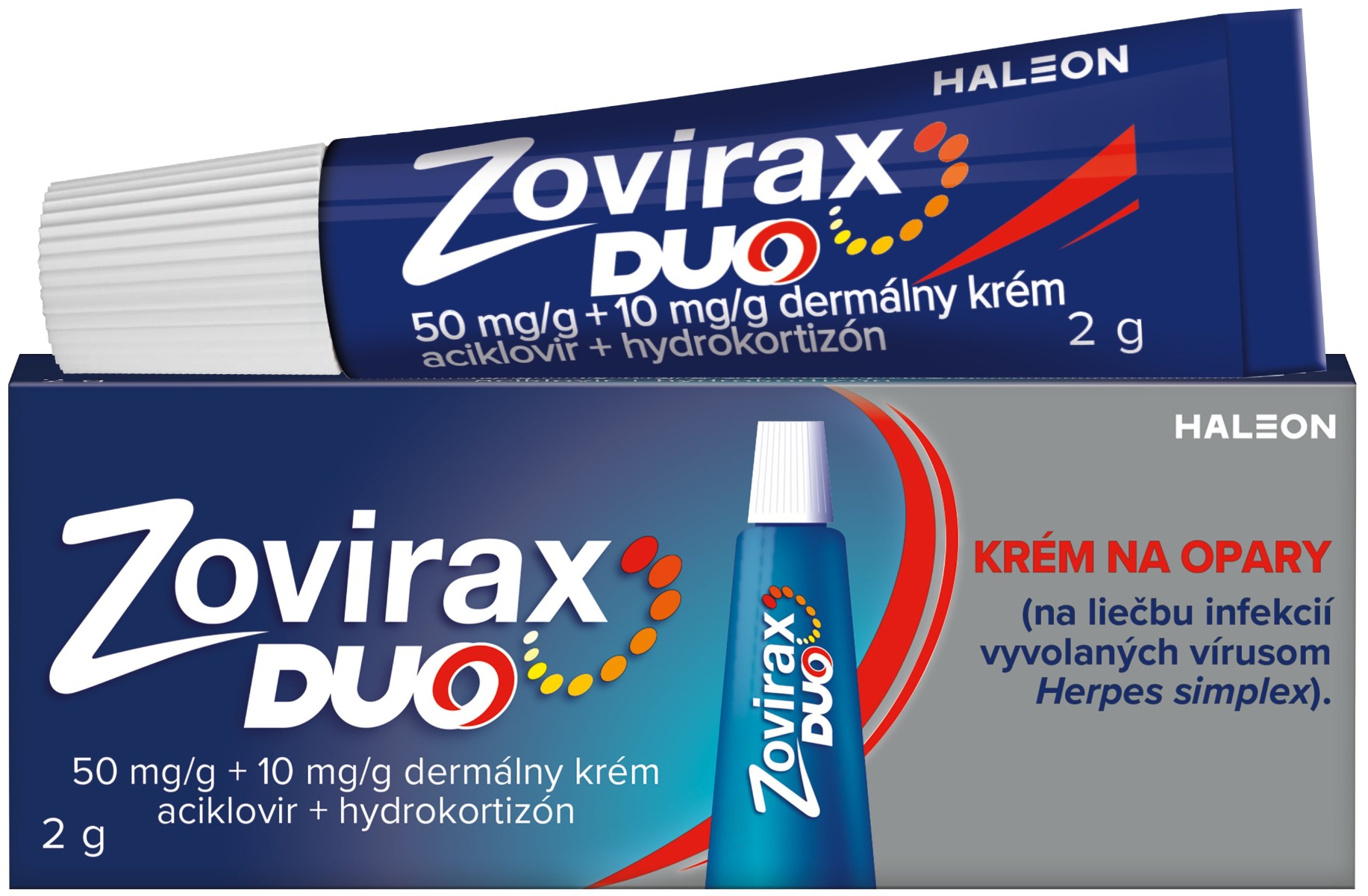 Zovirax Duo 50 mg/10 mg krém na liečbu oparov – 2 g