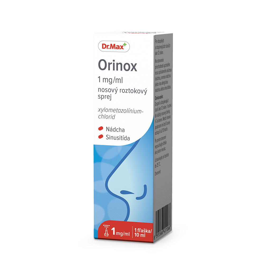 Dr. Max Orinox 1 mg/ml nosový sprej pri upchatom nose – 10 ml