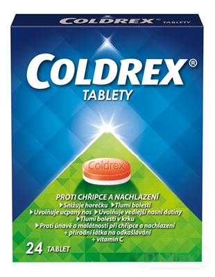 Coldrex tablety pri chrípke, bolesti a horúčke – 24 ks