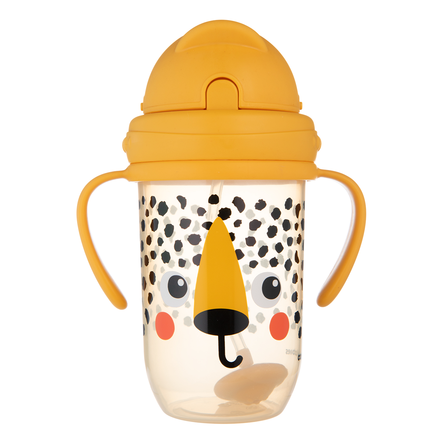 Canpol babies Canpol babies Hrnček netečúci so slamkou a závažím BabiesBoo 270ml gepard