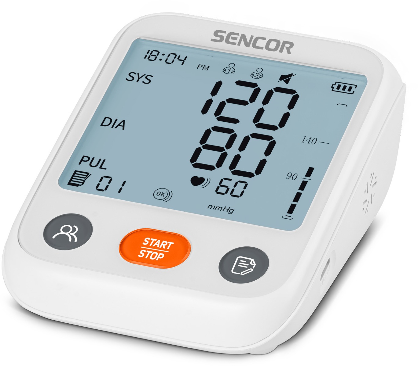 SENCOR Sencor Sbp 1150WH digitálny tlakomer PP
