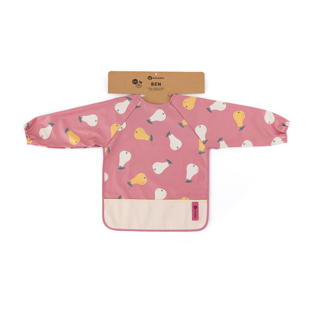 Petite&Mars Petite&Mars Podbradník s dlhým rukávom Ben Pink Pears