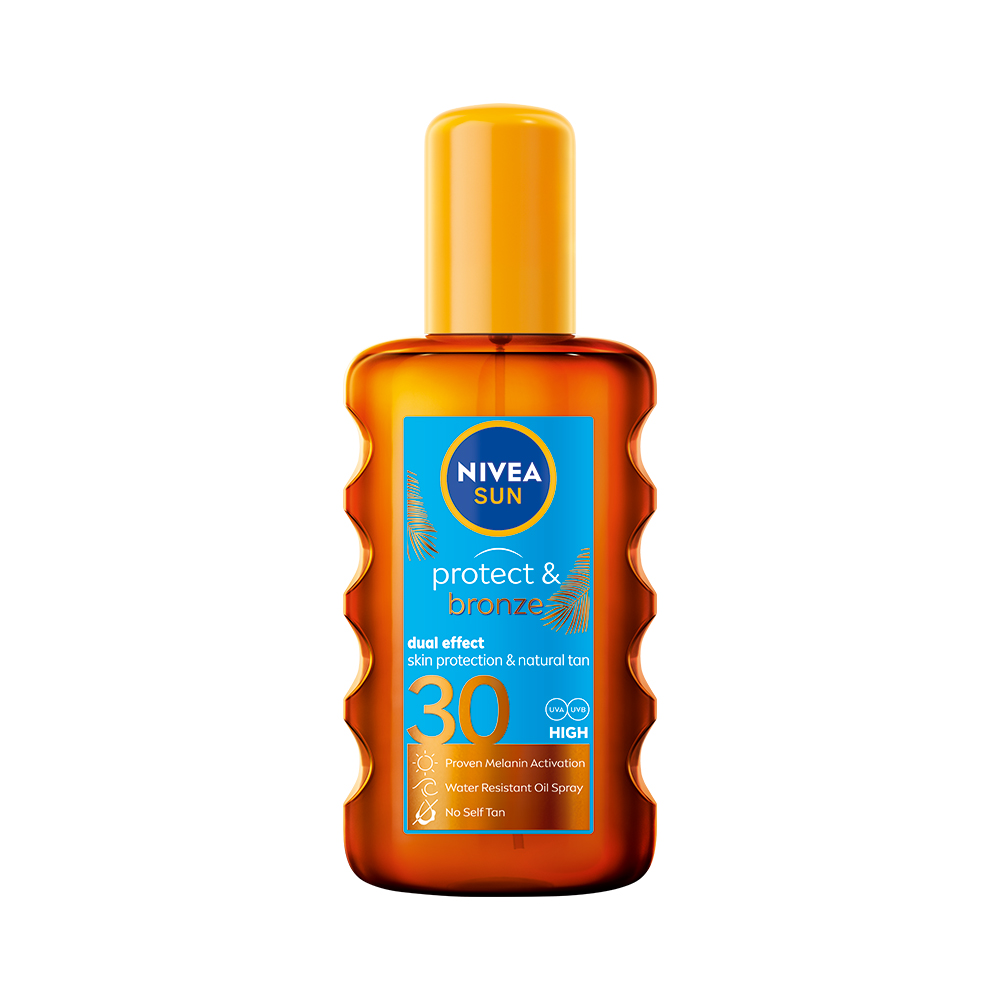 Nivea Nivea Sun protect & bronze olej na opaľovanie sprej na opaľovanie podporujúci opálenie SPF 30