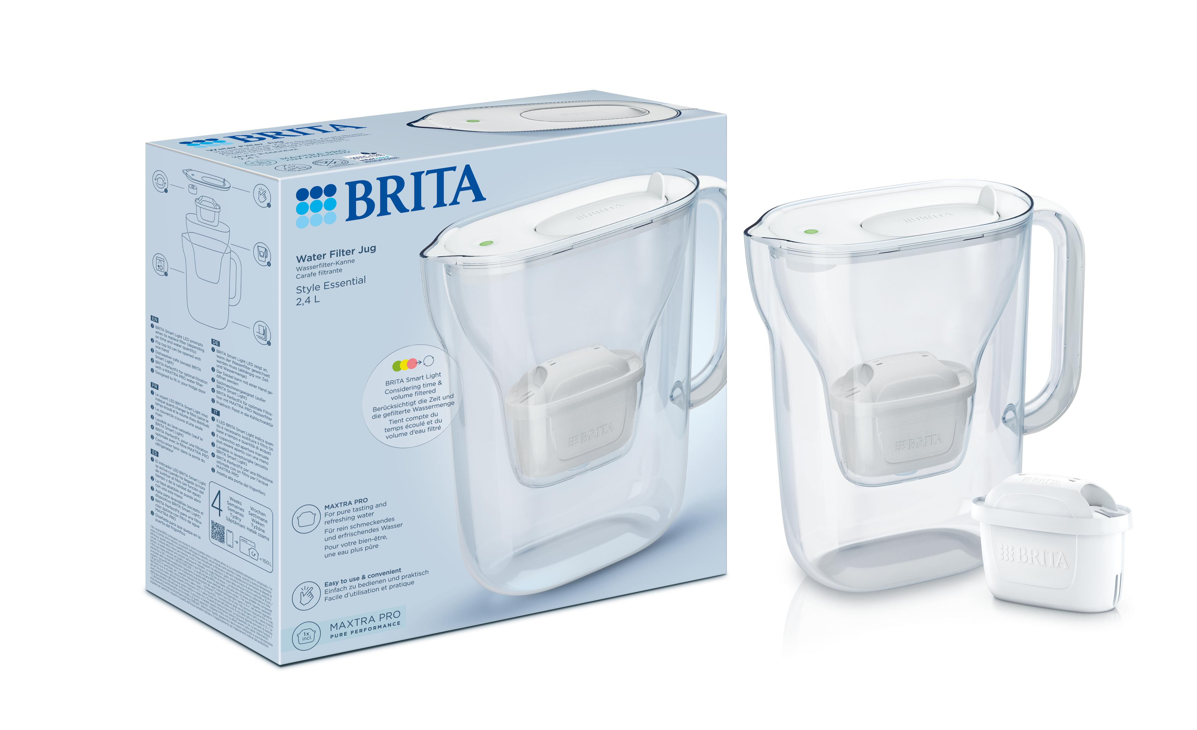 BRITA Konvice Brita Style Essential biela 2,4l +1 filter MP Pure Performance