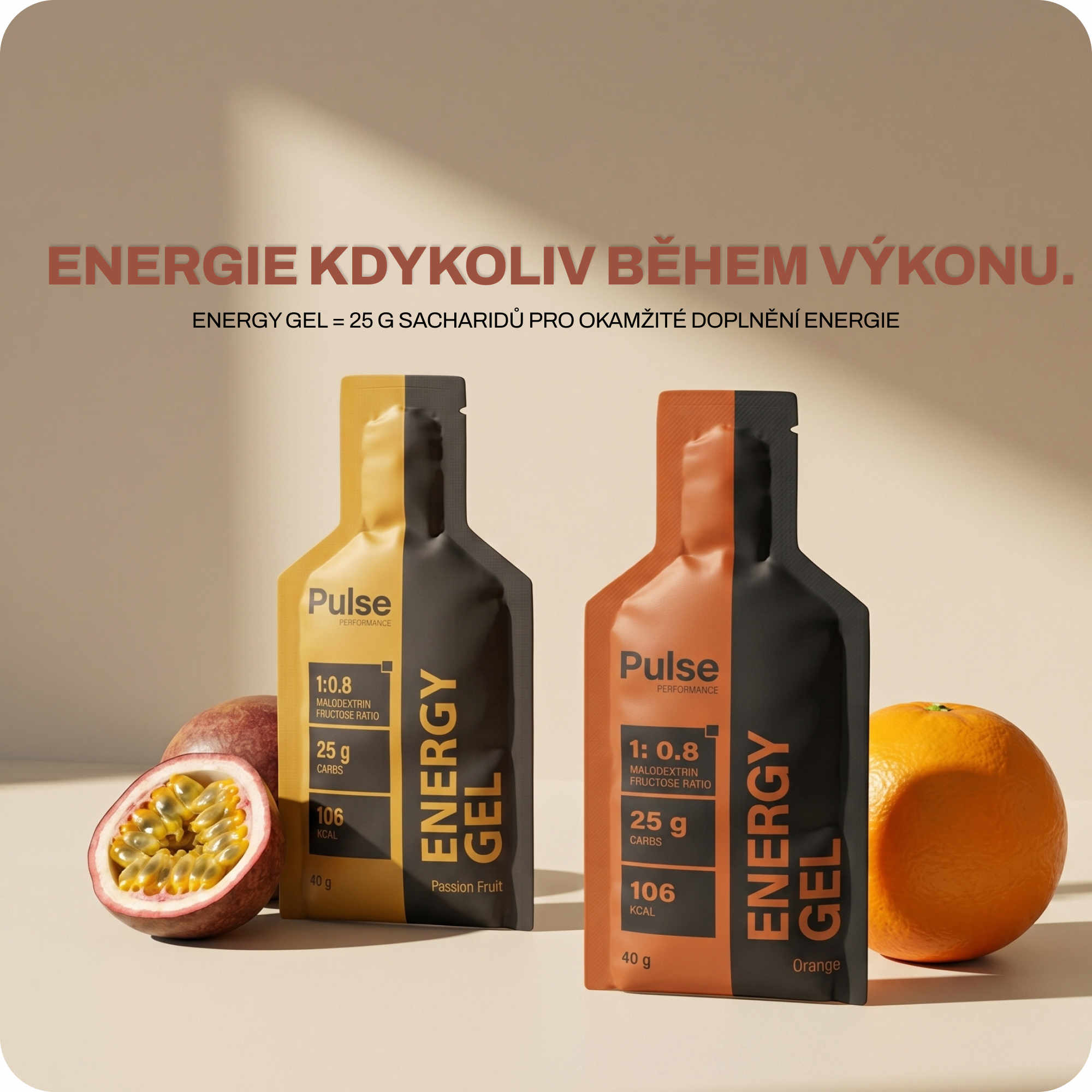 Pulse Performance Energy Gel Passion Fruit (obrázok 4)