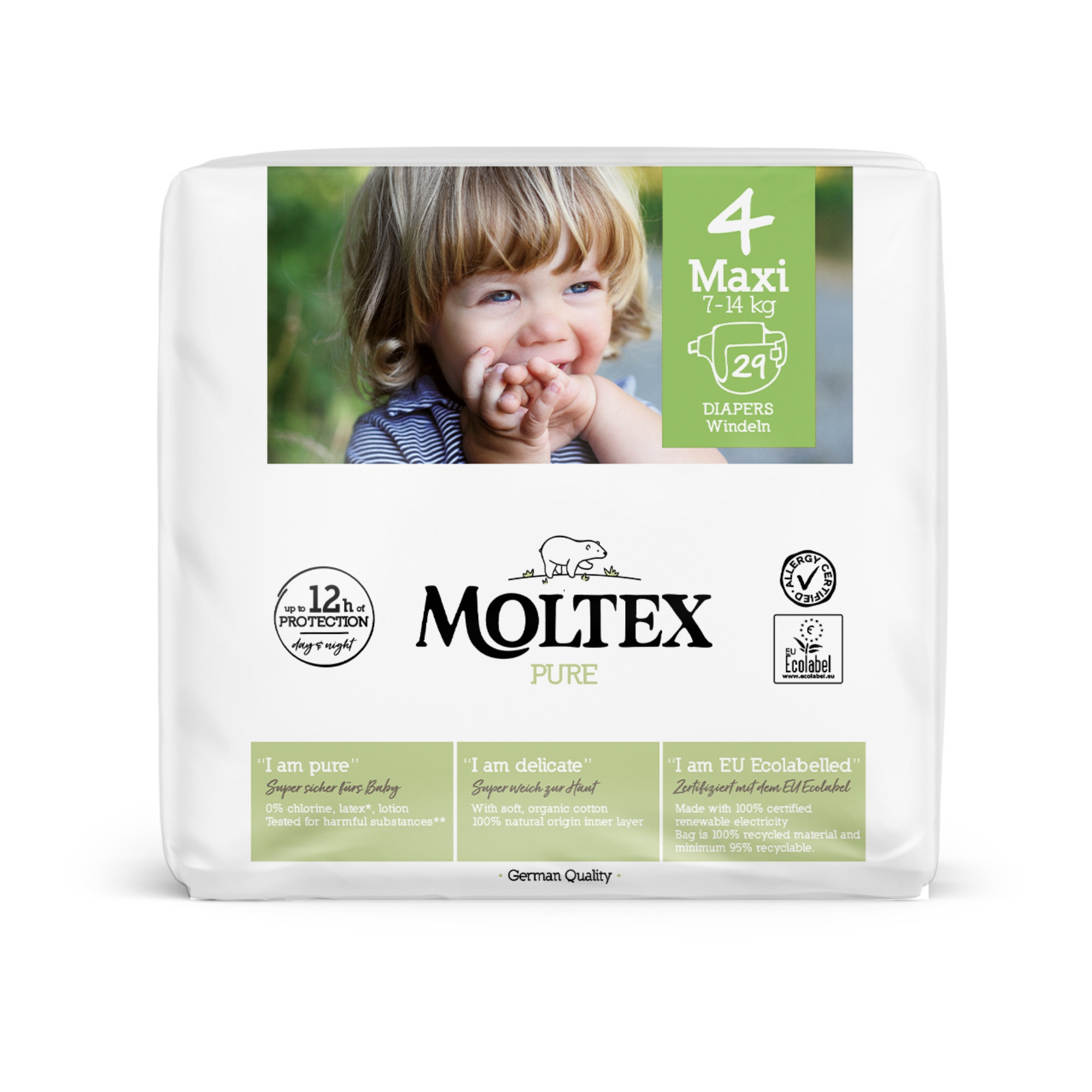 Plienky Moltex Pure Maxi 7-14 kg