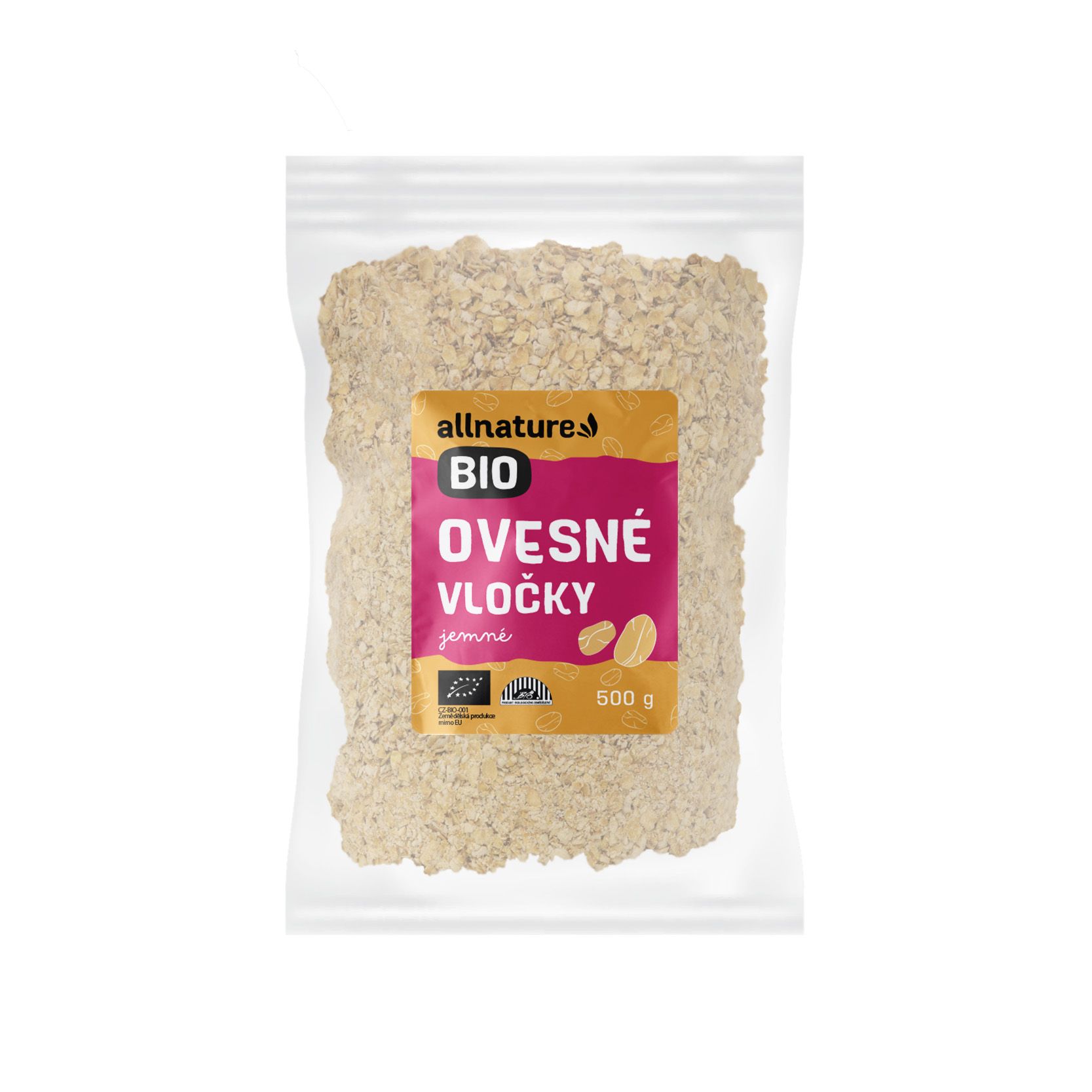 Allnature Ovsené Vločky Jemné 500g